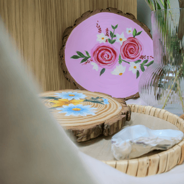 The Art of Wood Painting: Flowers