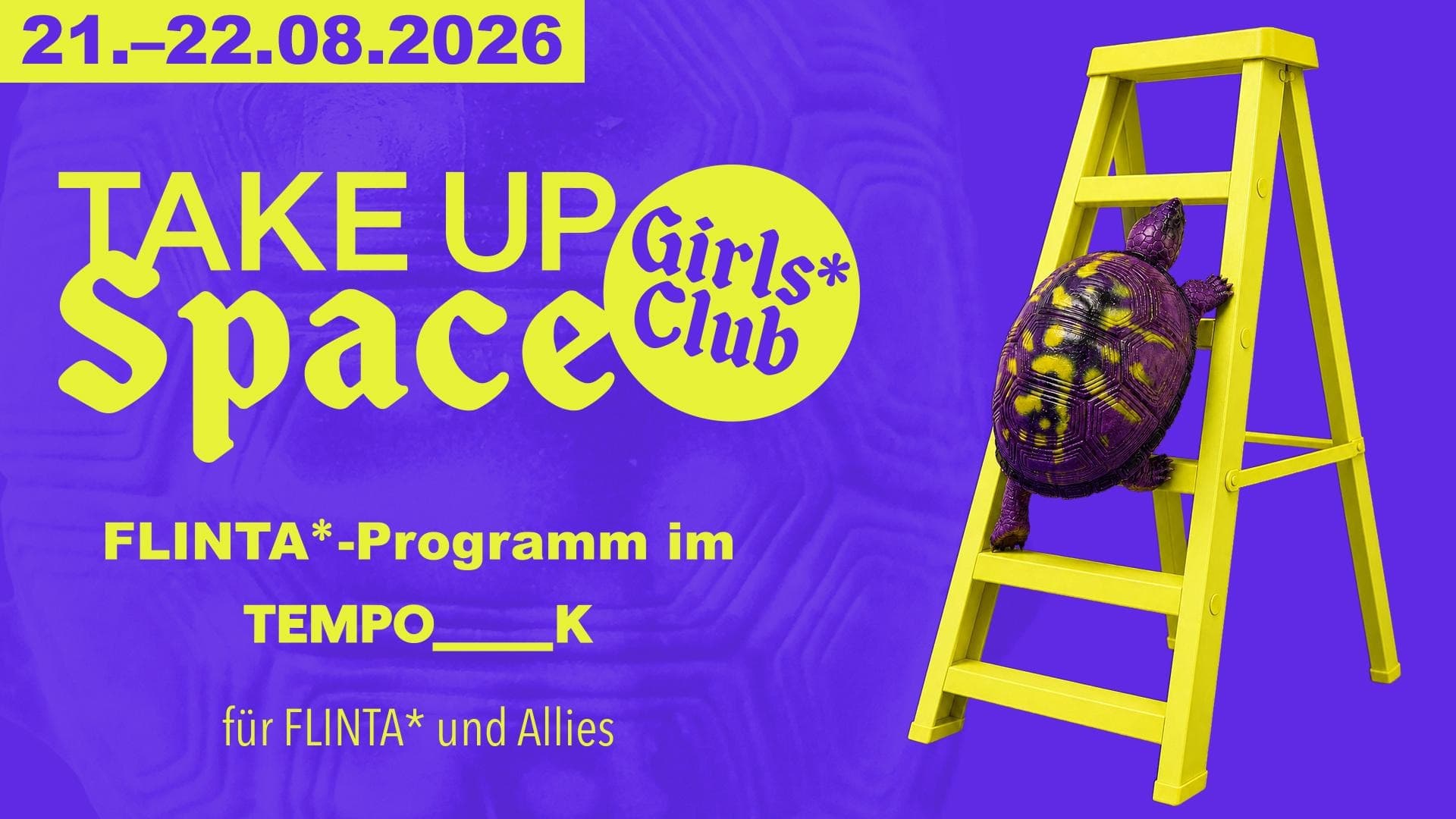 TAKE UP SPACE