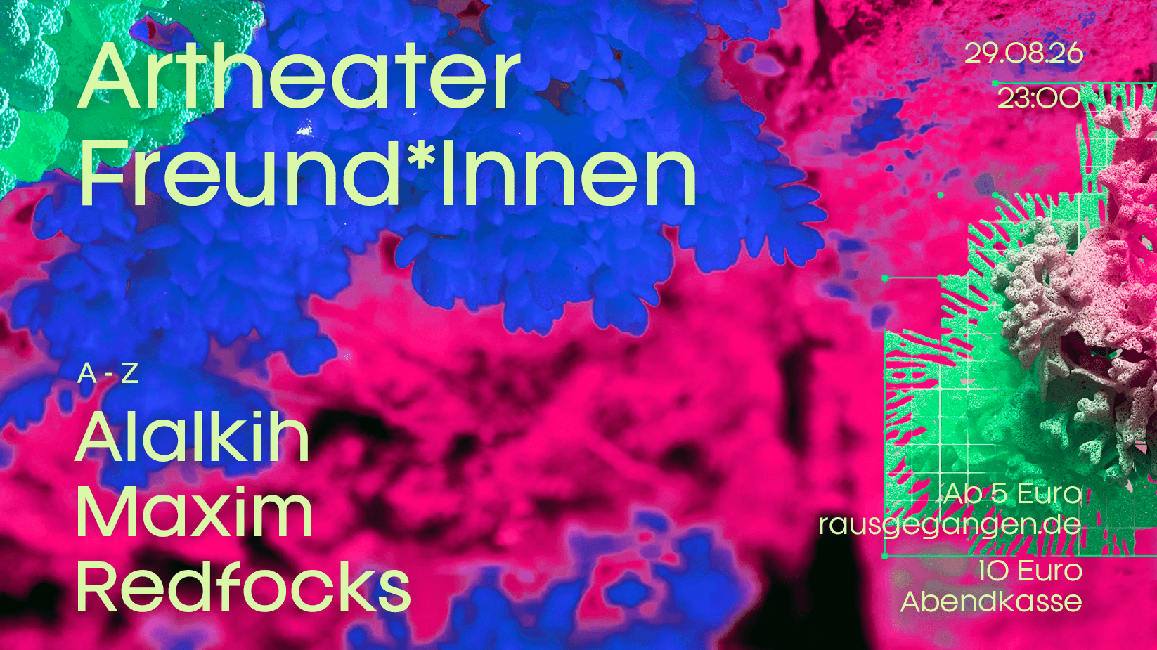 Artheater Freund*Innen | House - Speedhouse - Techno