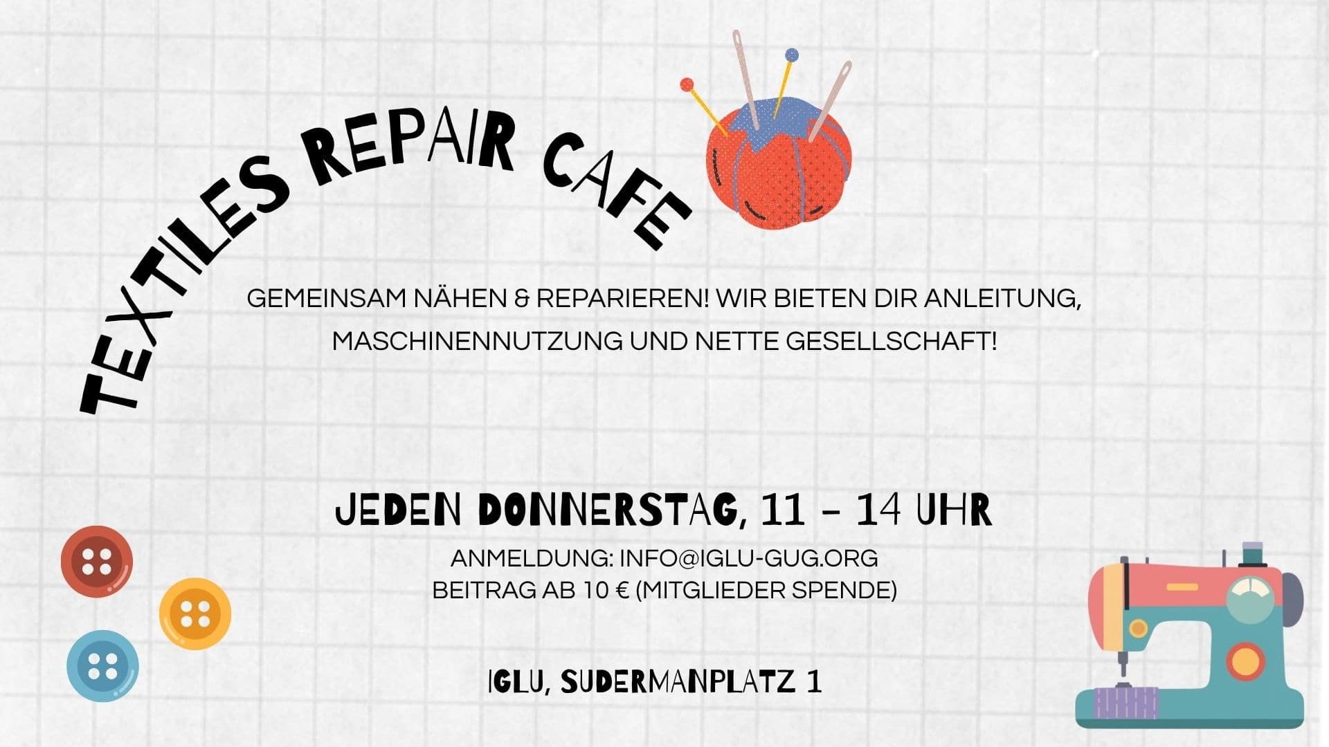 Textiles Repair Café im IGLU