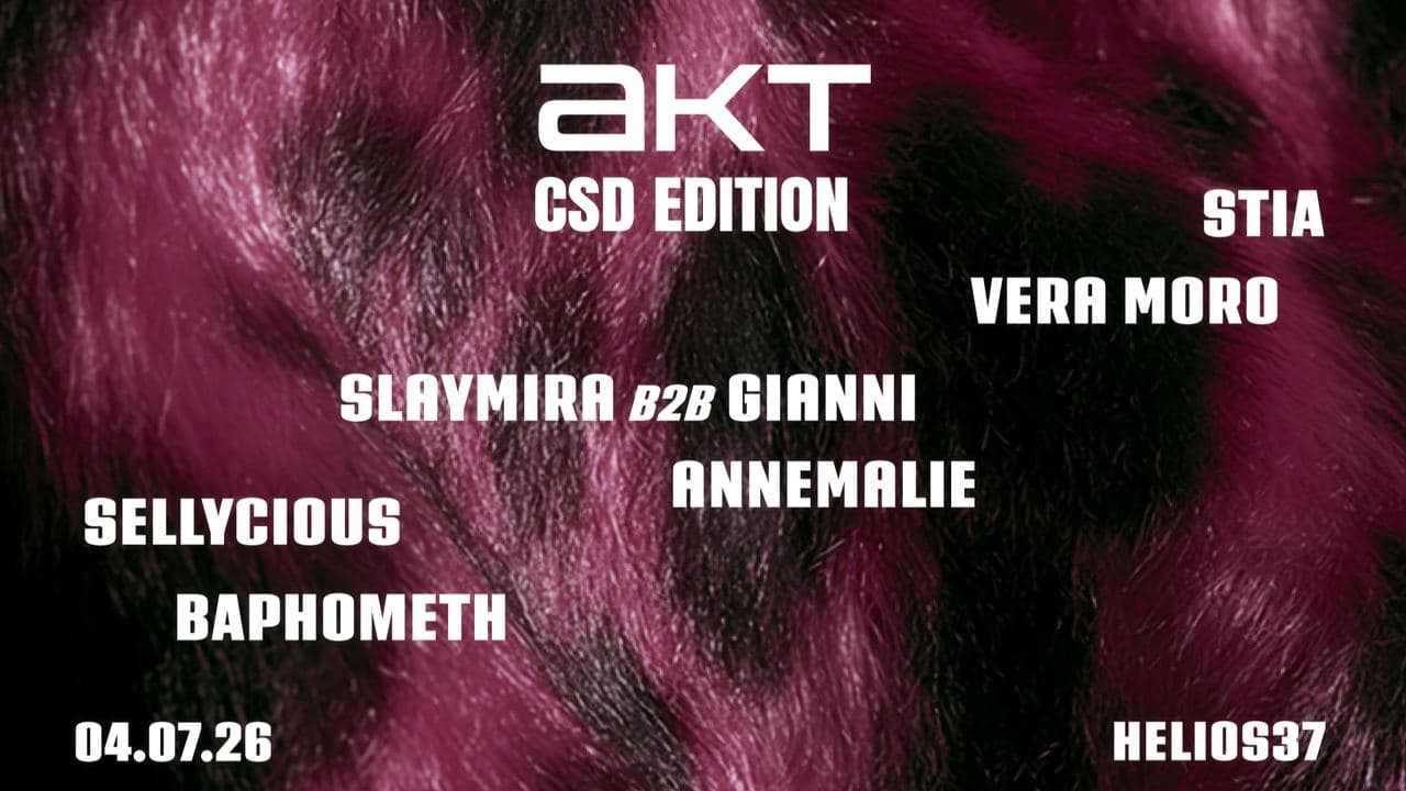 akt Party – CSD Edition | 4. Juli 2026