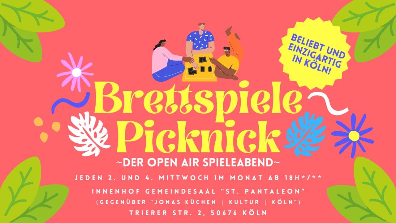 Brettspiele Picknick - Der Open Air Spieleabend in deinem Veedel