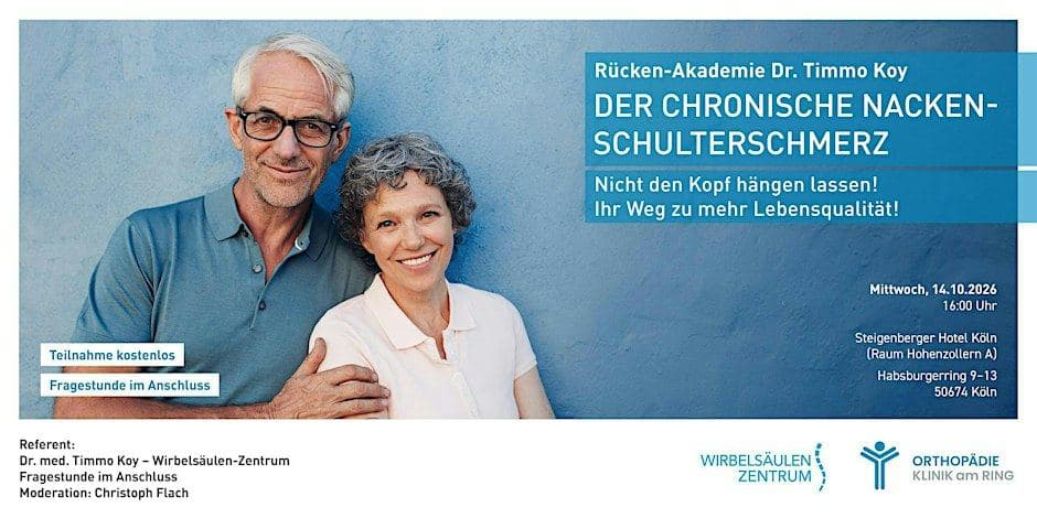 Der chronische Nacken-Schulterschmerz. Nicht den Kopf hängen lassen!