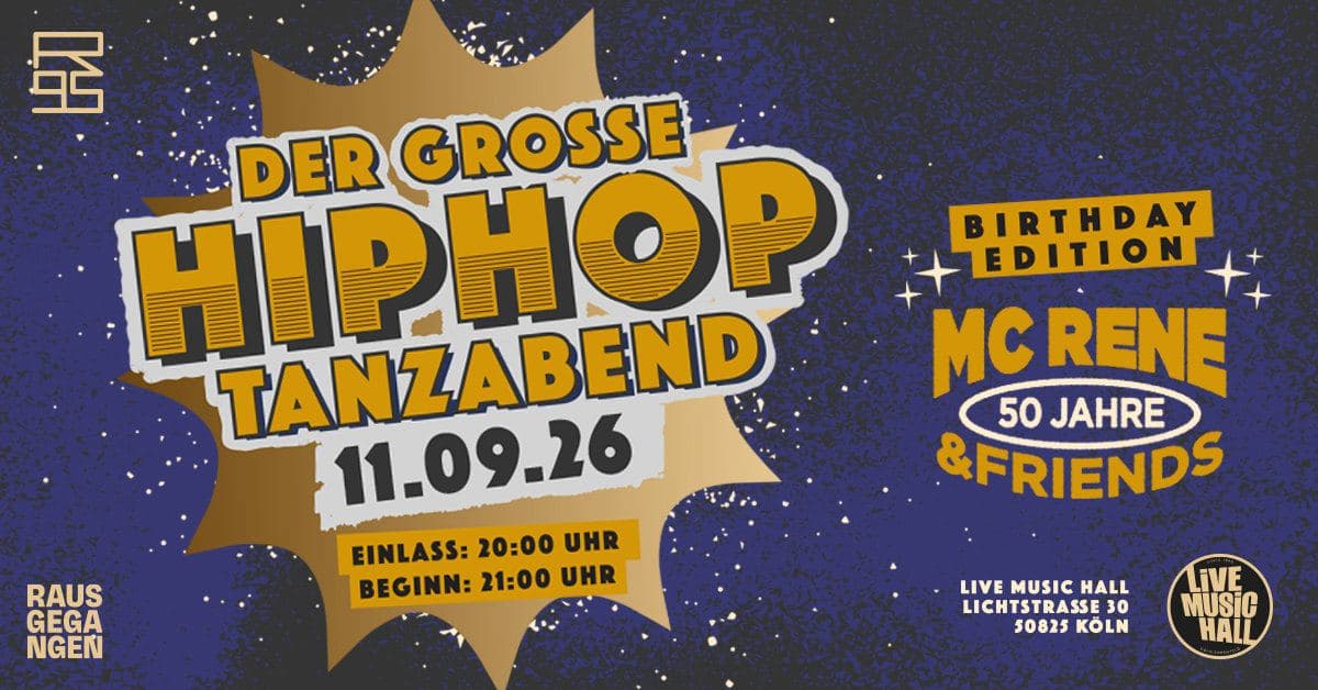 DER GROSSE HIP HOP TANZABEND