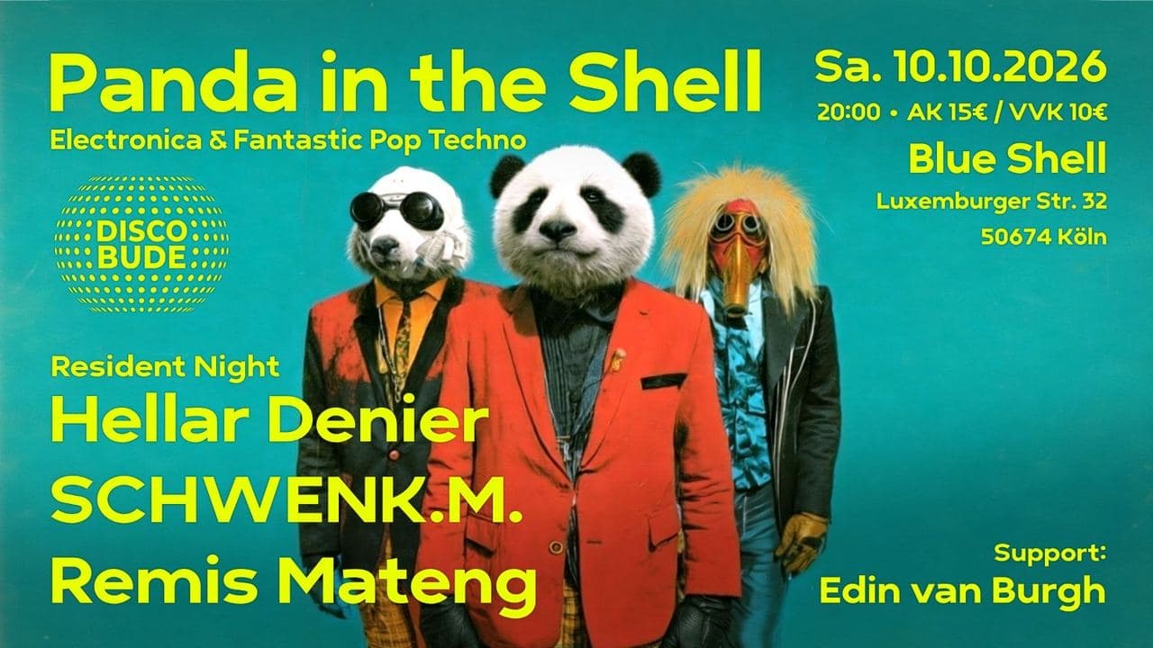 DISCOBUDE presents: PANDA IN THE SHELL – „An Electric Journey“