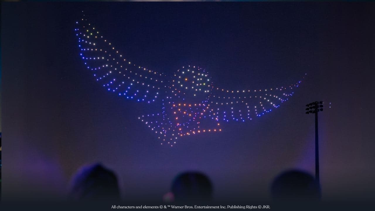 DroneArt Show: Harry Potter™ auf der Galopprennbahn Köln Weidenpesch
