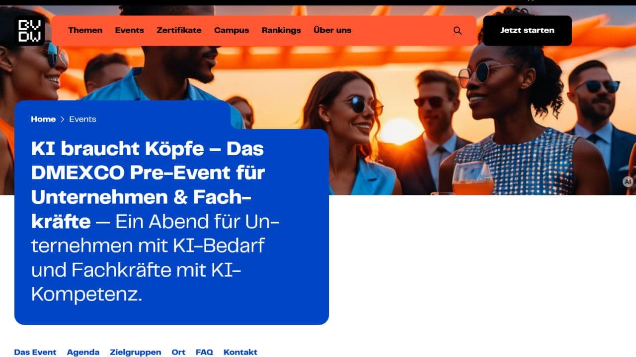 KI braucht Köpfe – Das DMEXCO Pre-Event für Unternehmen & Fachkräfte