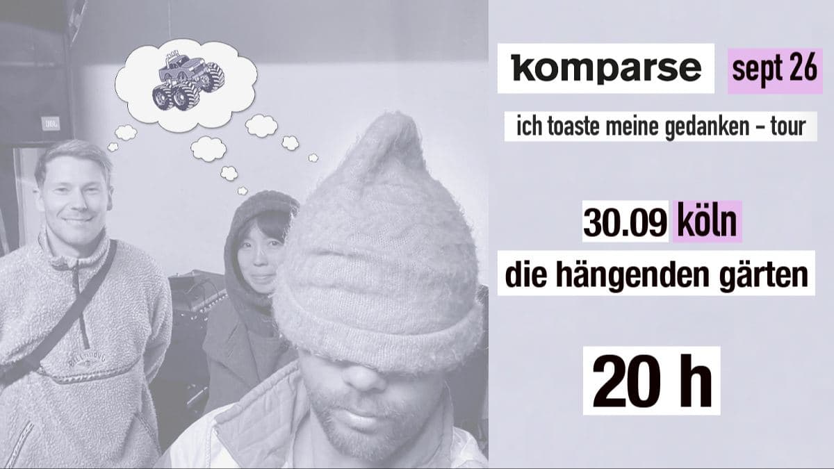 KOMPARSE (Indie/Köln) in den hängenden Gärten von Ehrenfeld-Köln
