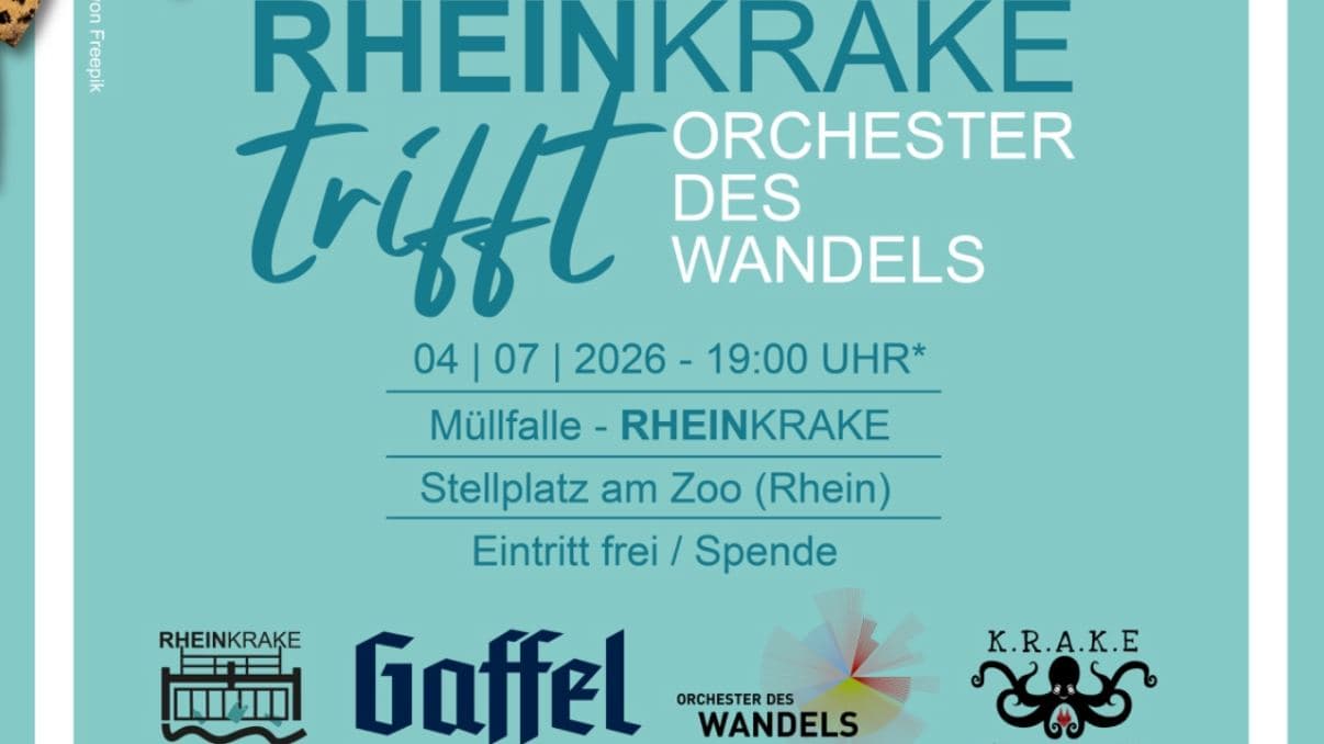 Konzert auf der RheinKrake