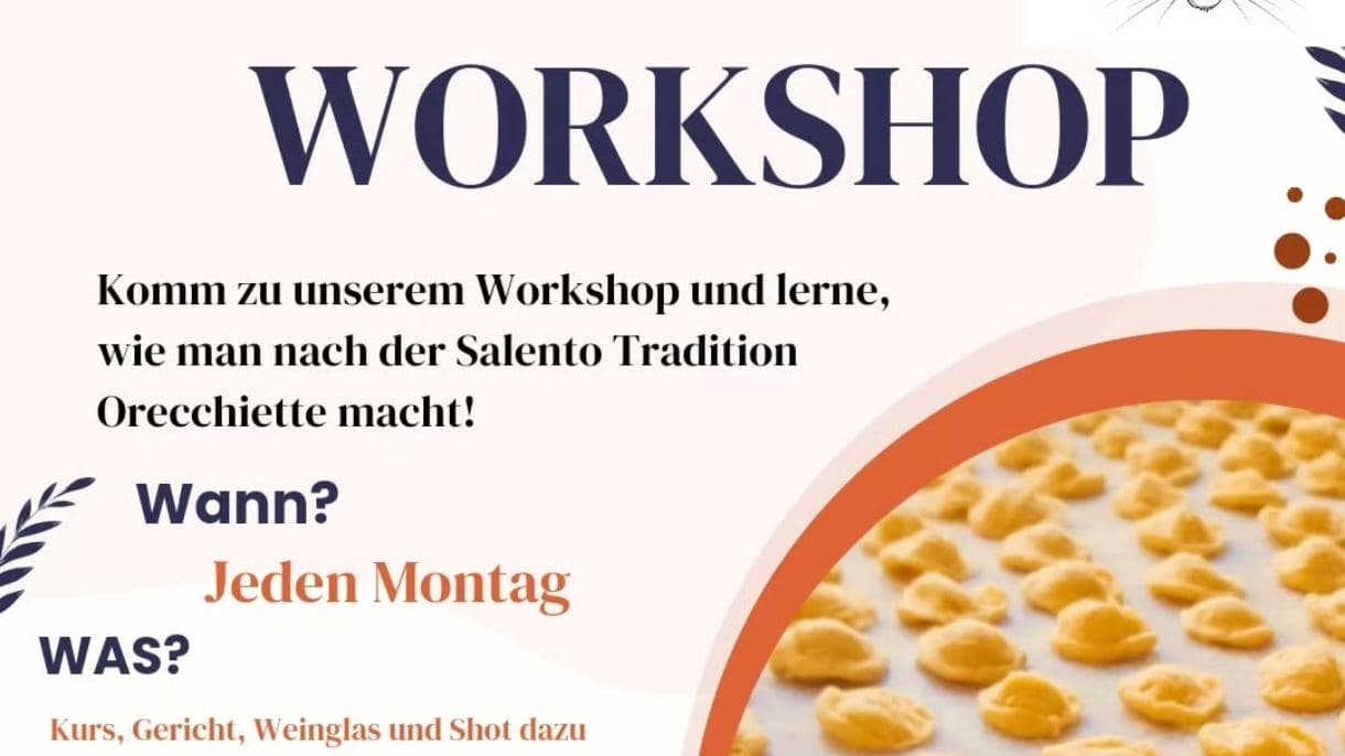 Orecchiette Workshop - lern die Kunst der handgemachten Pasta
