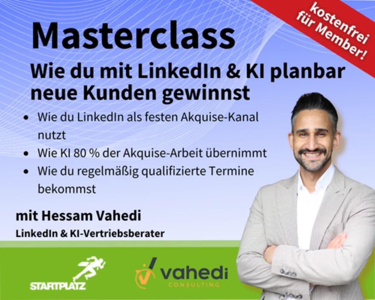 Planbare Kundengewinnung mit LinkedIn und KI – Workshop vor Ort in Köln