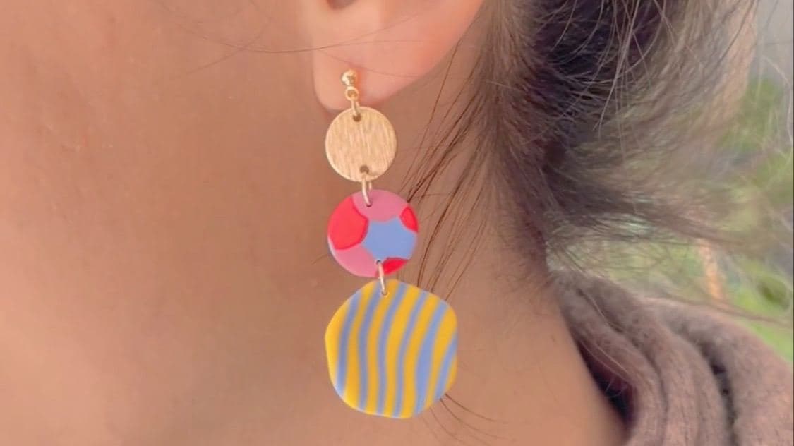 Polymer Clay Ohrringe