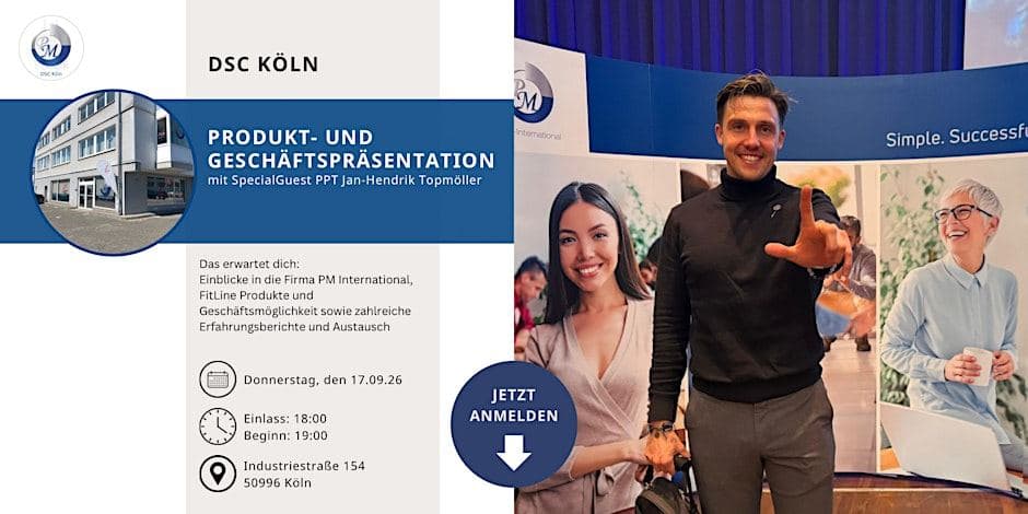 Produkt- & Geschäftspräsentation mit SpecialGuest PPT Jan-Hendrik Topmöller