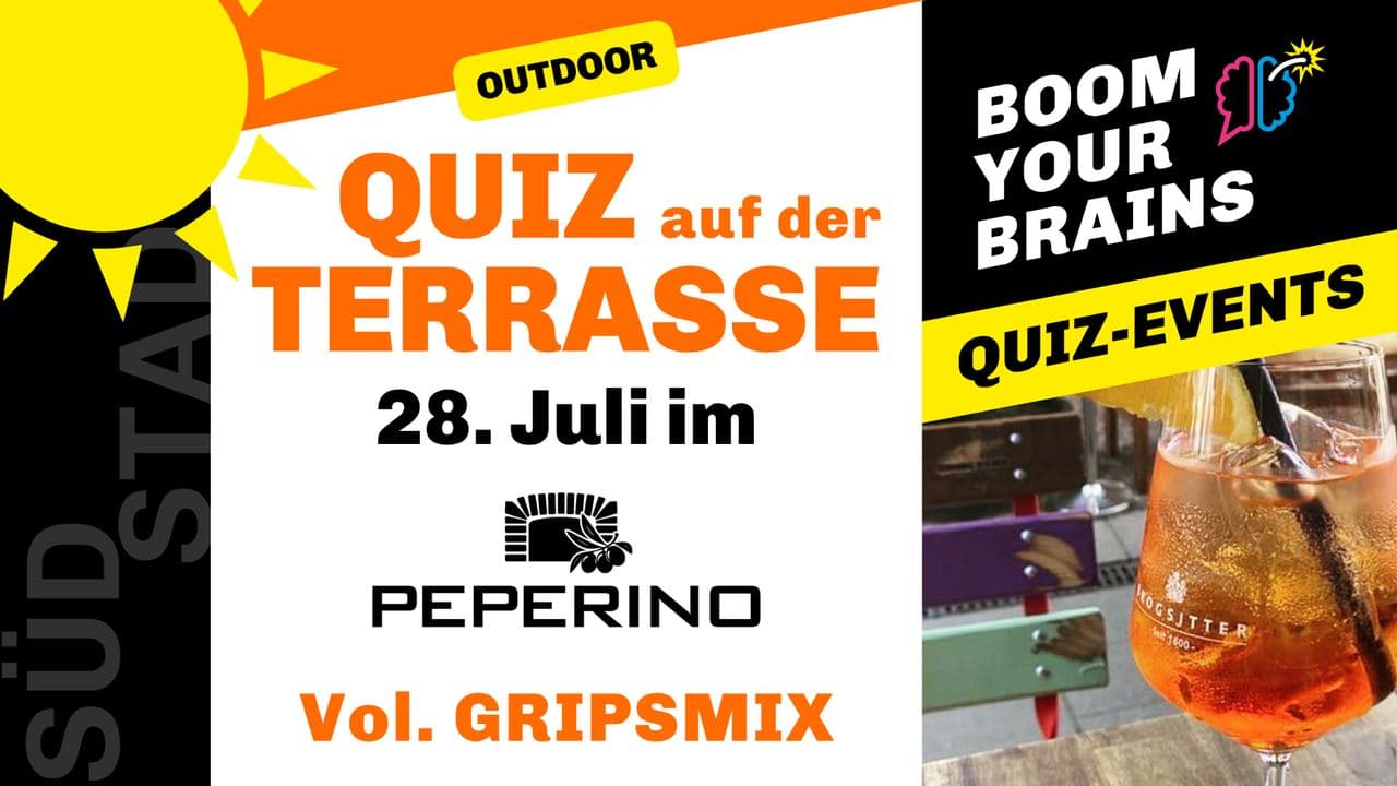 Terrassen-Quiz Südstadt | Vol. Gripsmix | Boom Your Brains