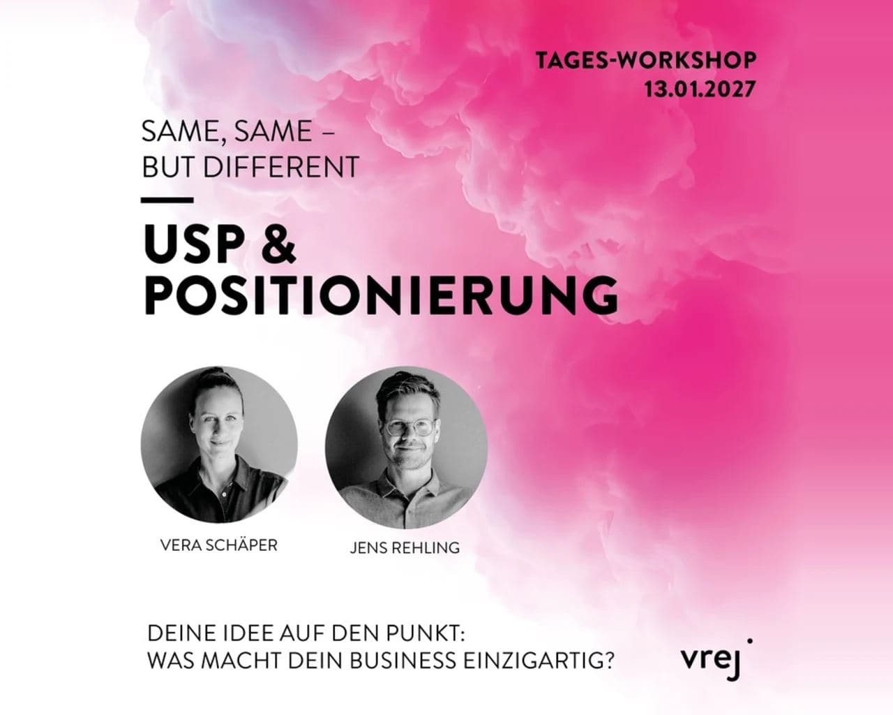 USP & Positionierung – Tages-Workshop mit vrej