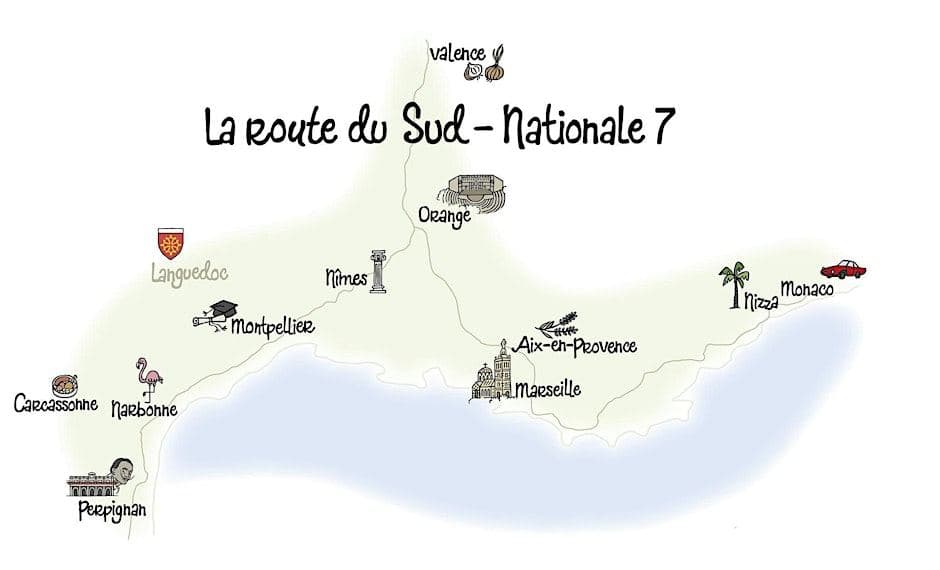 Weinprobe - La route de Sud - National 7