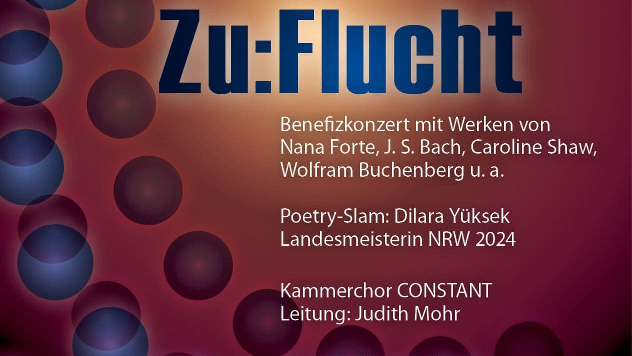 Zu:Flucht - Benefizkonzert mit Werken von Nana Forte, J. S. Bach, Caroline Shaw, Wolfram Buchenberg u. a.