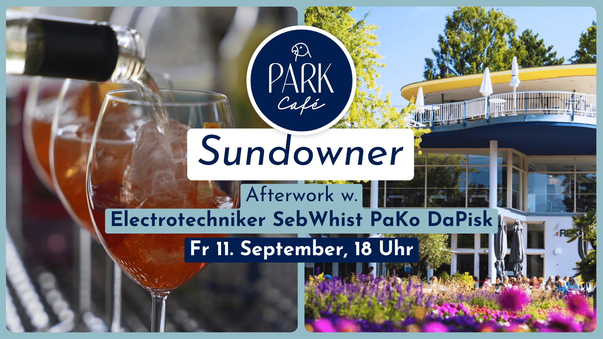 SUNDOWNER auf dem PARK Café Rooftop 🌅