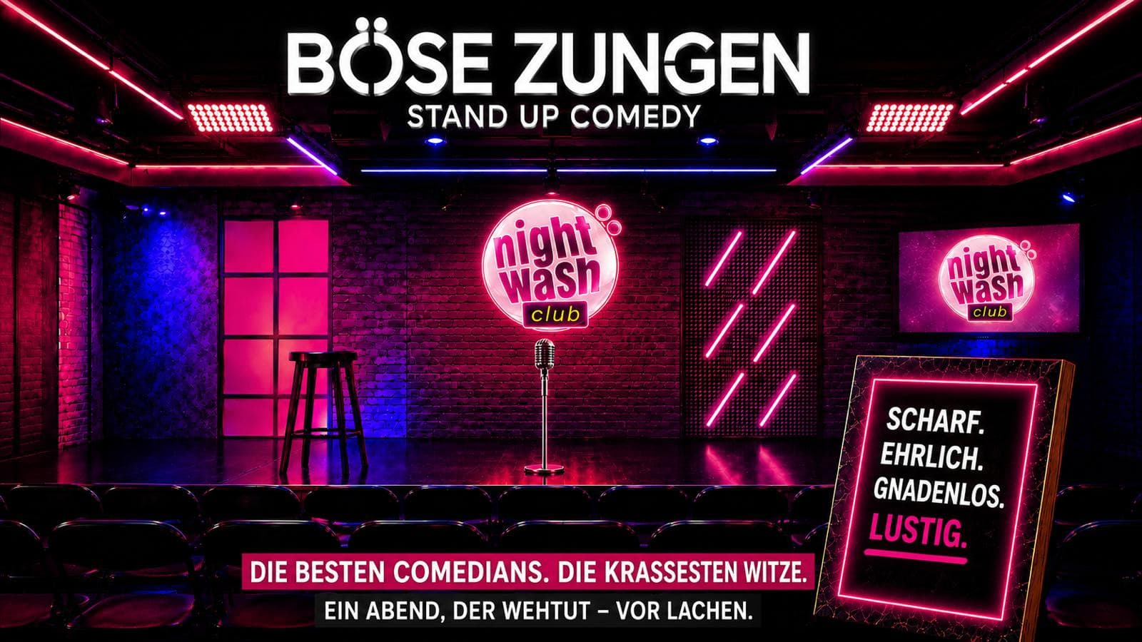 BÖSE ZUNGEN – Die Stand-Up Comedy Show "NightWash club"