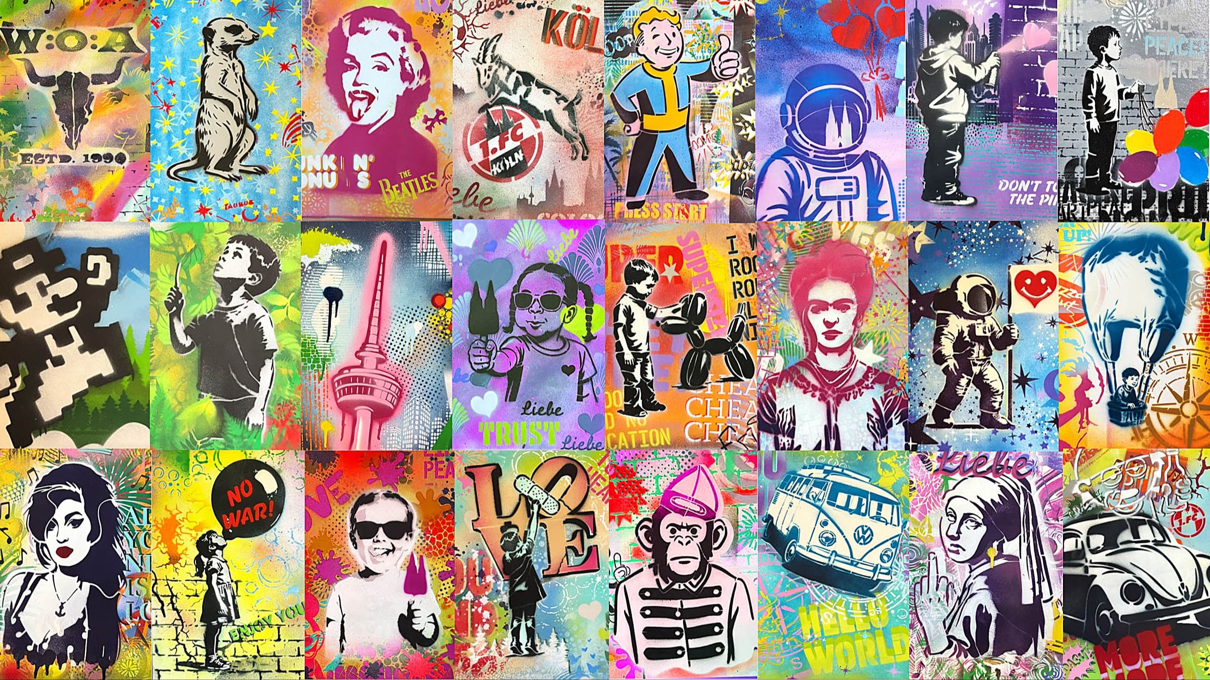 Graffiti-Workshop: Street Art auf Leinwand in Köln