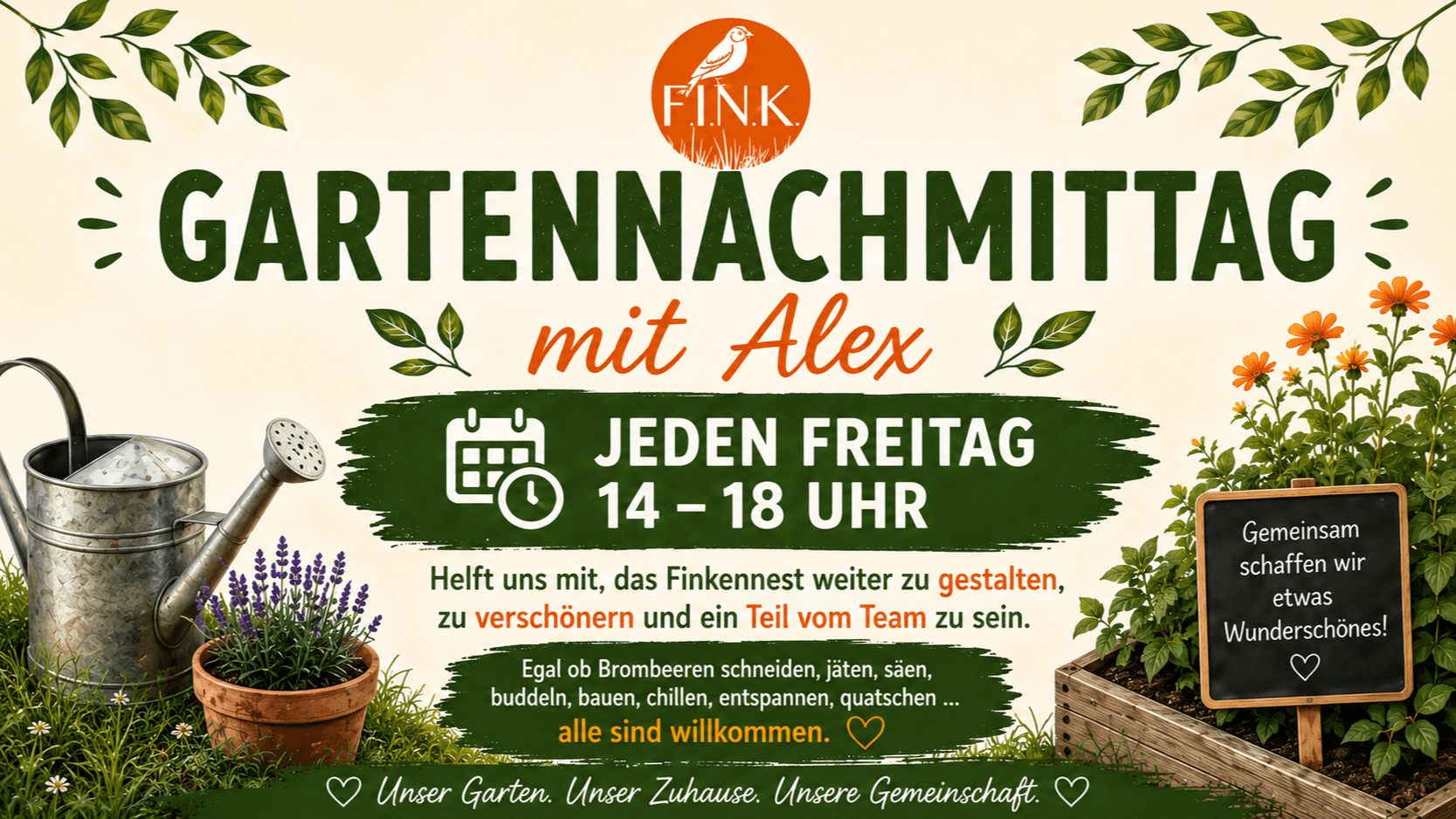 Gartennachmittag im Finkennest Köln-Vogelsang