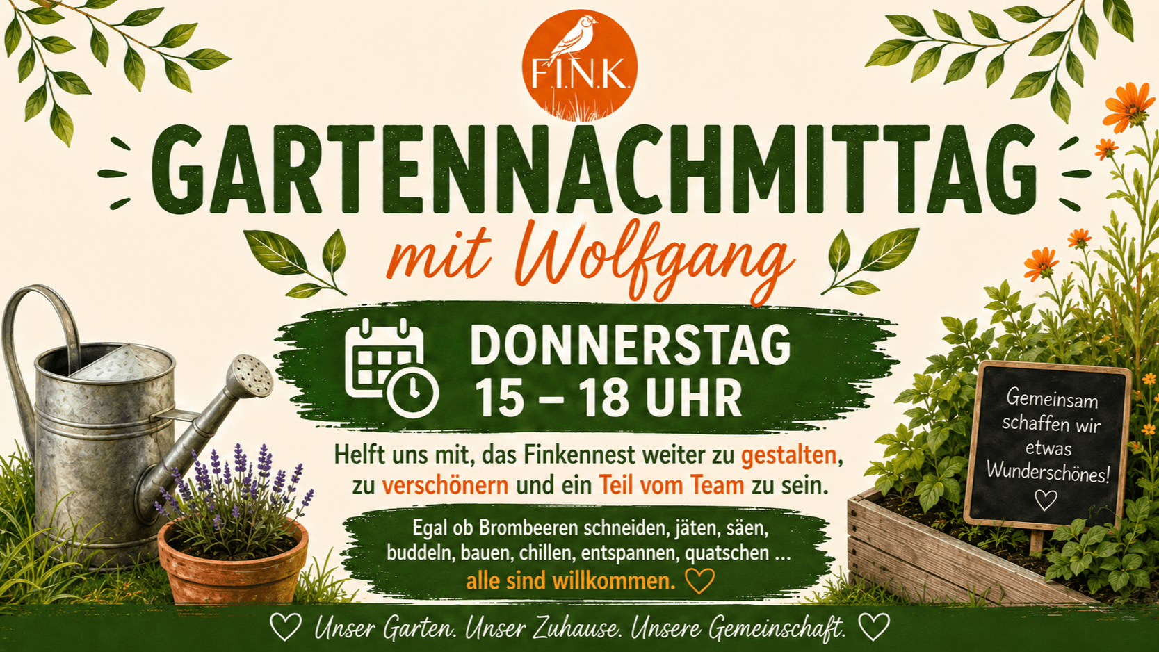 Gartennachmittag im Finkennest