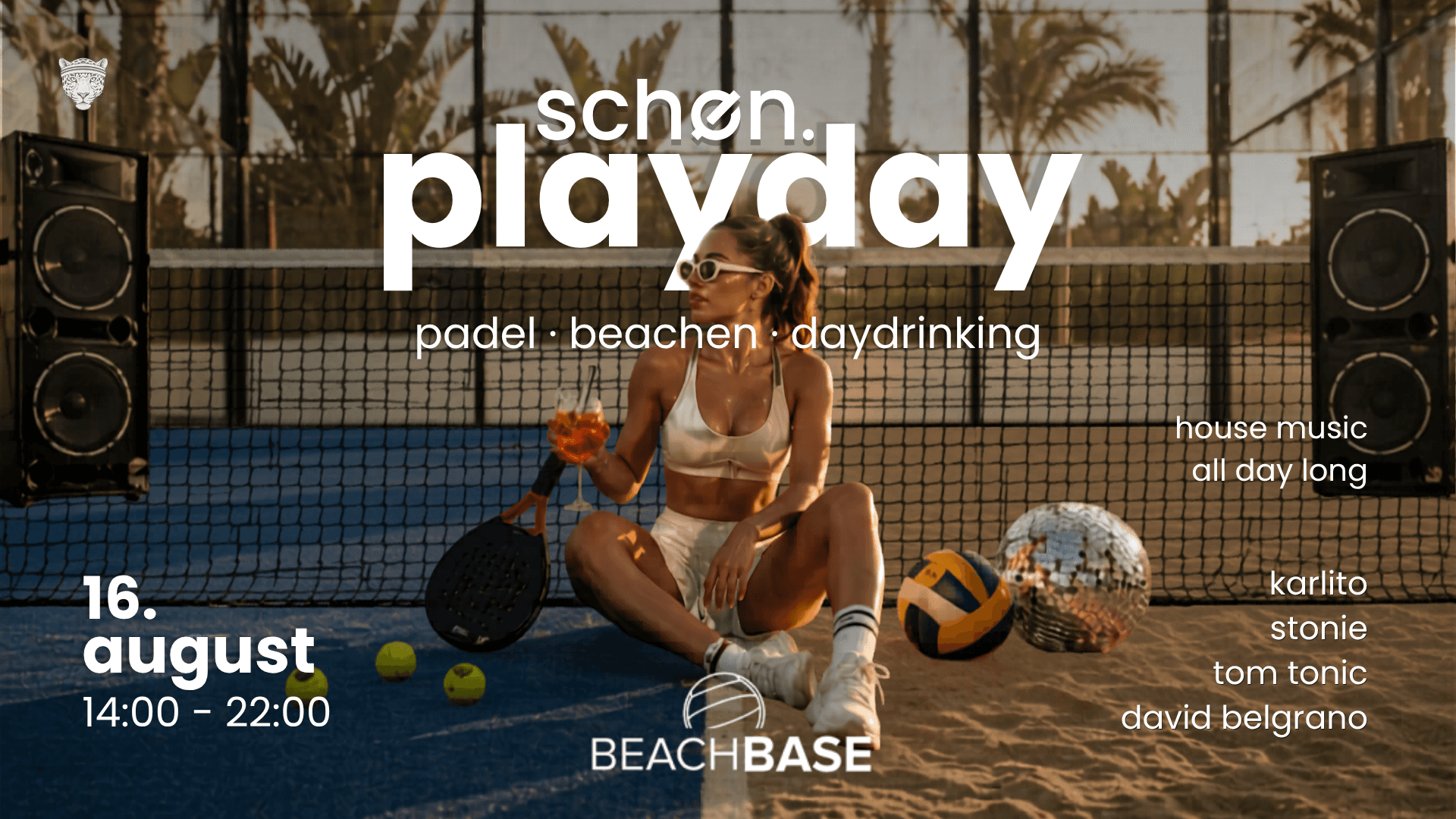 schøn.playday - padel • beachen • daydrinking