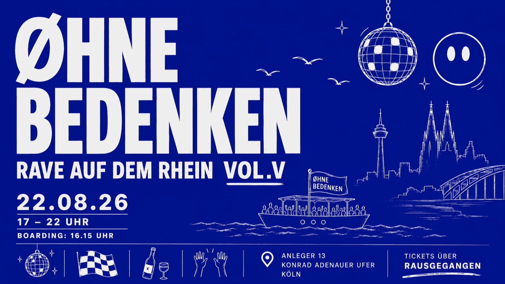 ØHNE BEDENKEN RAVE AUF DEM RHEIN VOL. V