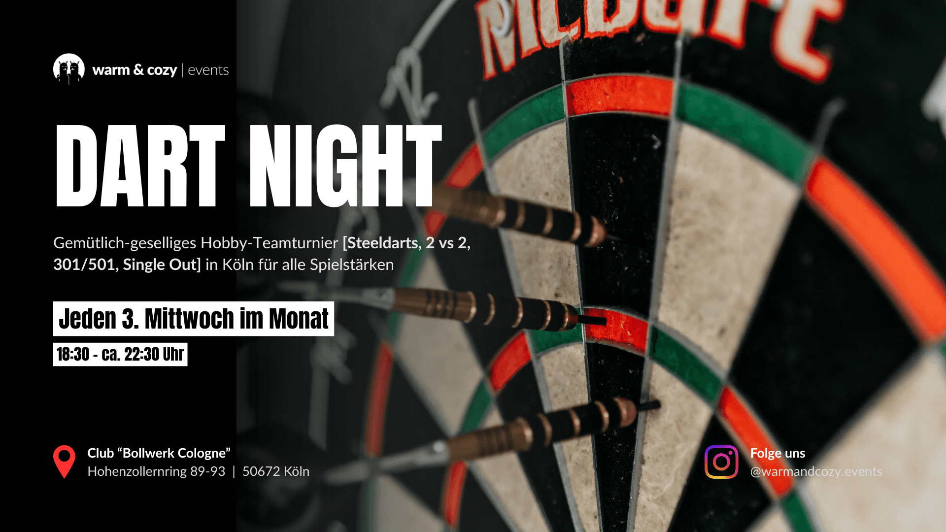 Dart Night (2 vs 2) in Köln